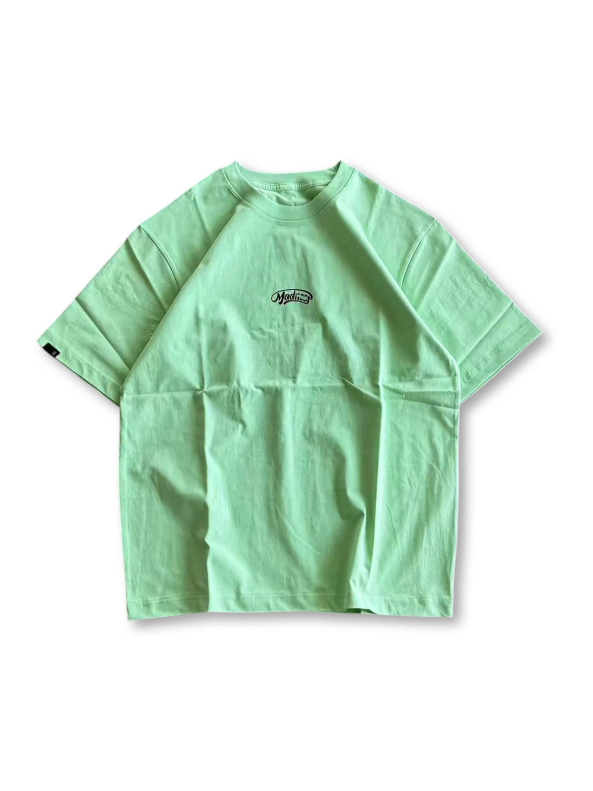 バイクロゴプリントと厚手コットン素材が特徴のヴィンテージ風Tシャツ