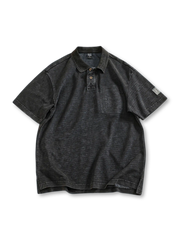 ヴィンテージウォッシュ 280GピケメッシュPOLOシャツ