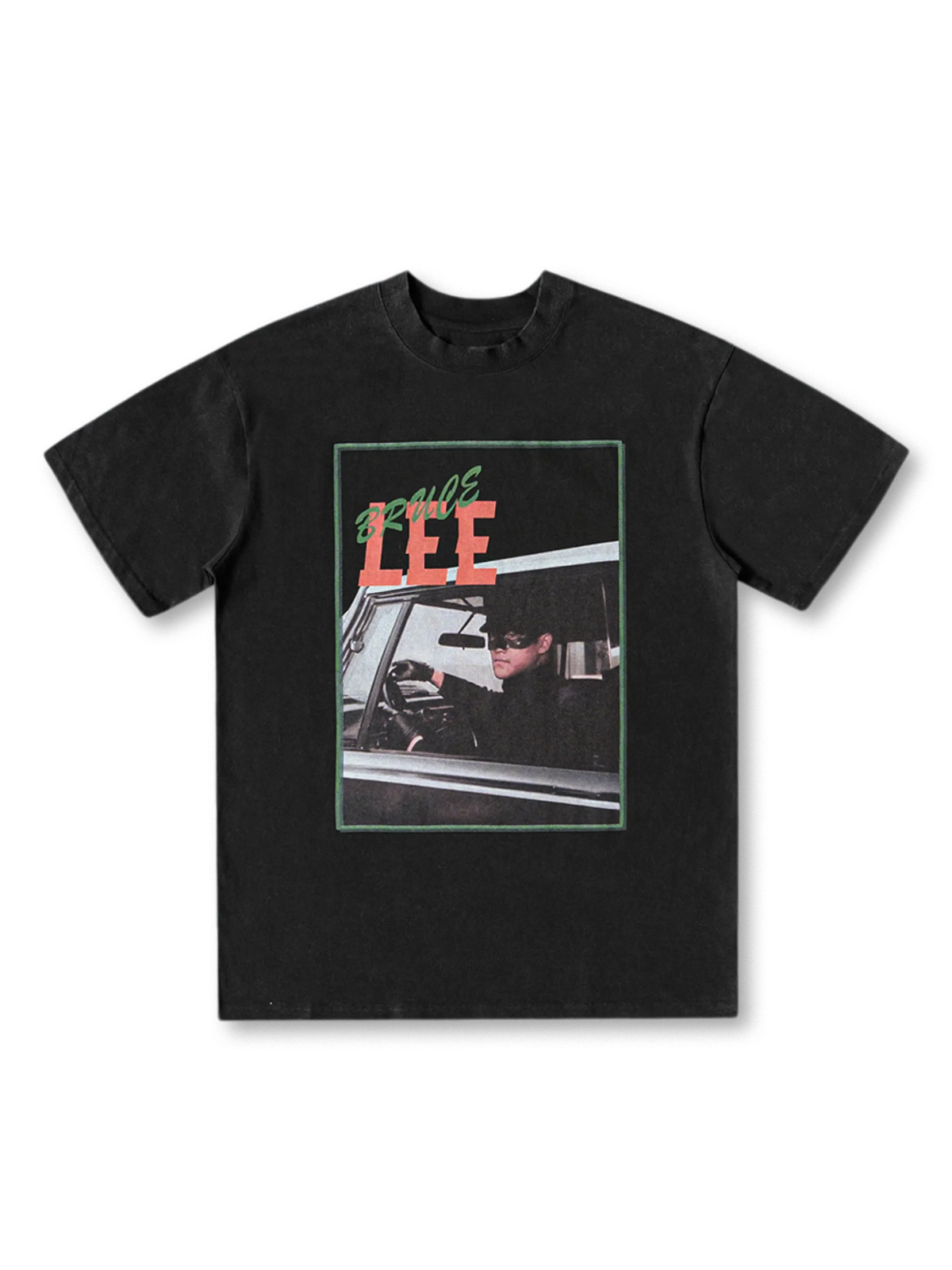 1960年代ブルース・リーの劇照を忠実にプリントし、ウォッシュド加工でヴィンテージ感を表現したTシャツ。