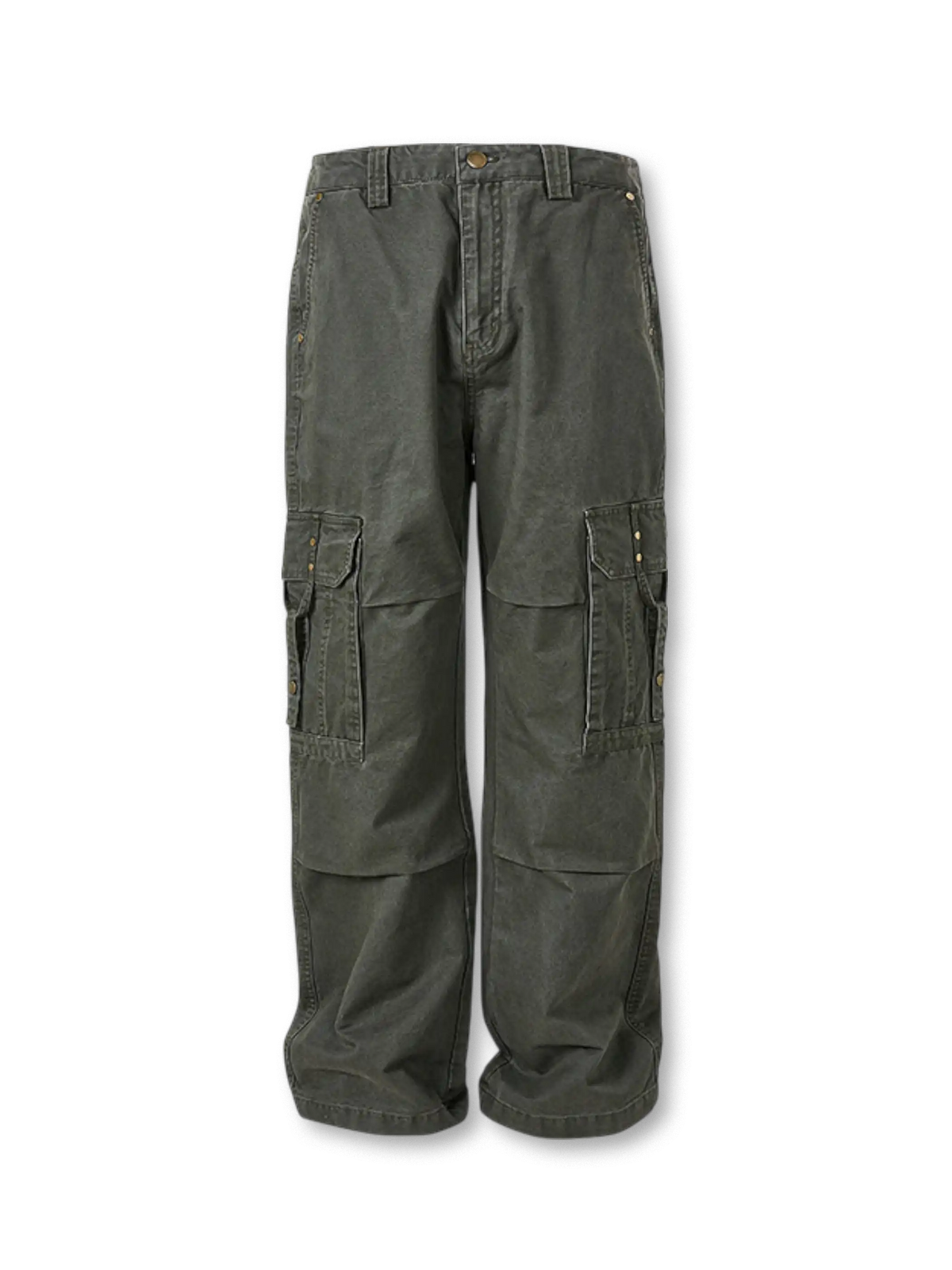 ウォッシュドコットンとピンタック＆フラップポケットが映えるワークパンツ