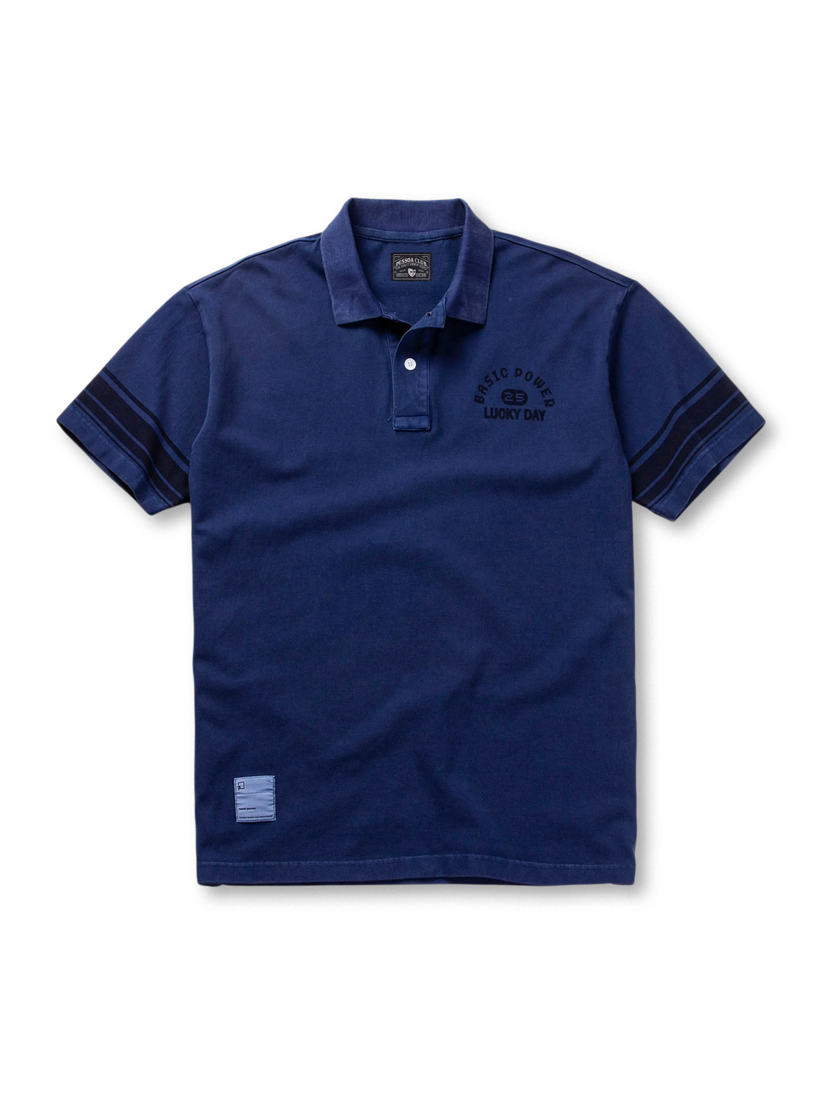 ヴィンテージウォッシュショートスリーブポロ ネイビー 