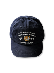 60年代米軍戦地ジャケット風洗い加工と虎刺繍を施したヴィンテージウォッシュドコットンツイルキャップ