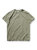 ヴィンテージ風ヘビーウォッシュ純綿クルーネック半袖Tシャツの全体像