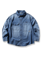 ヴィンテージウォッシュ加工を施したデニムジャケット