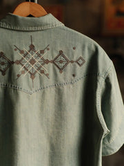 ナバホエンブロイダリーデニムウェスタンシャツ