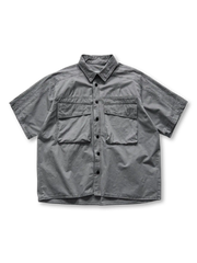 ヴィンテージワークポケットオーバーシャツ全体像（オリーブグリーン、ライトグレー、ネイビーブルー）