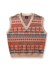 vneck_knit_vest
ナバホ族の幾何学模様をジャガードで表現した100%コットン製ニットベスト。通年使える快適さとヴィンテージ感を兼ね備え、レイヤードに最適なクラシックデザイン。