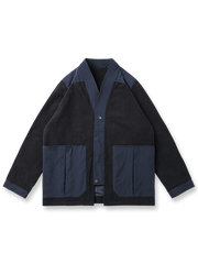 Vネック大ポケットはんてん