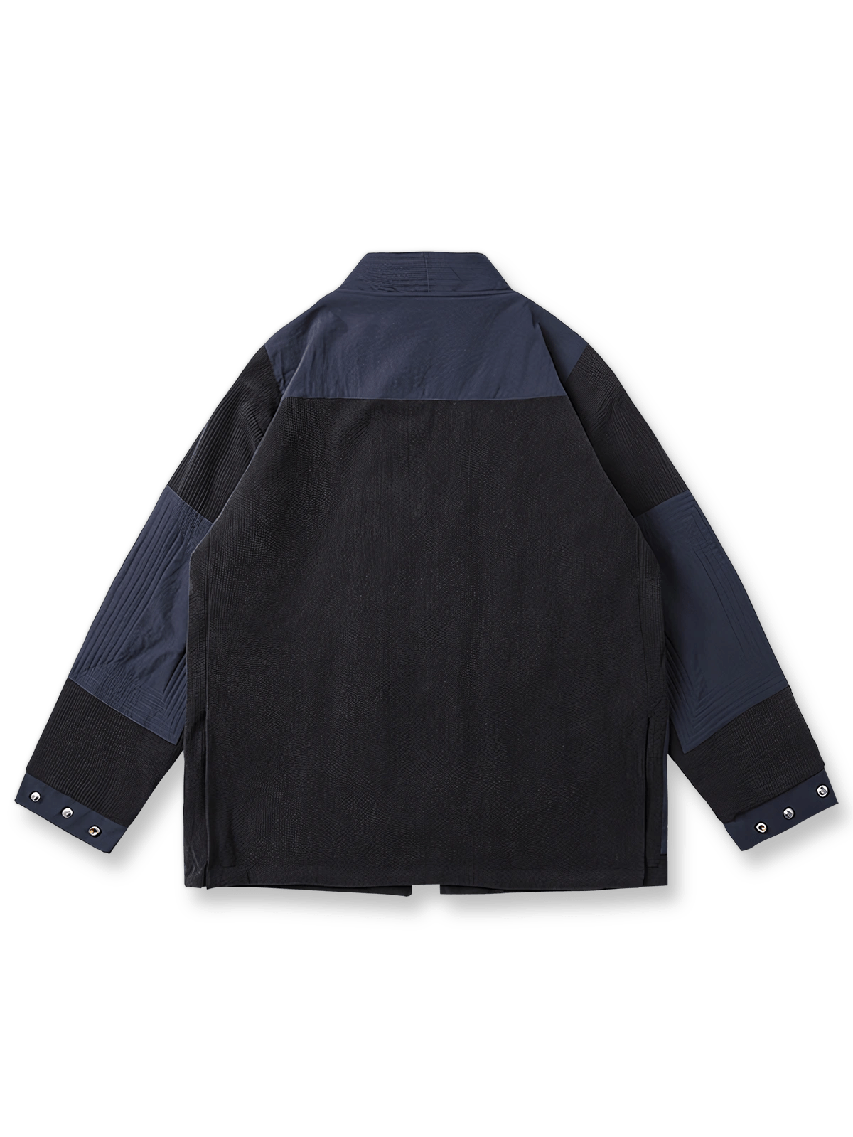 カラーブロックVネックヴィンテージワークジャケット正面ビュー