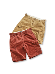 ウォッシュドコーデュロイカーゴショーツ