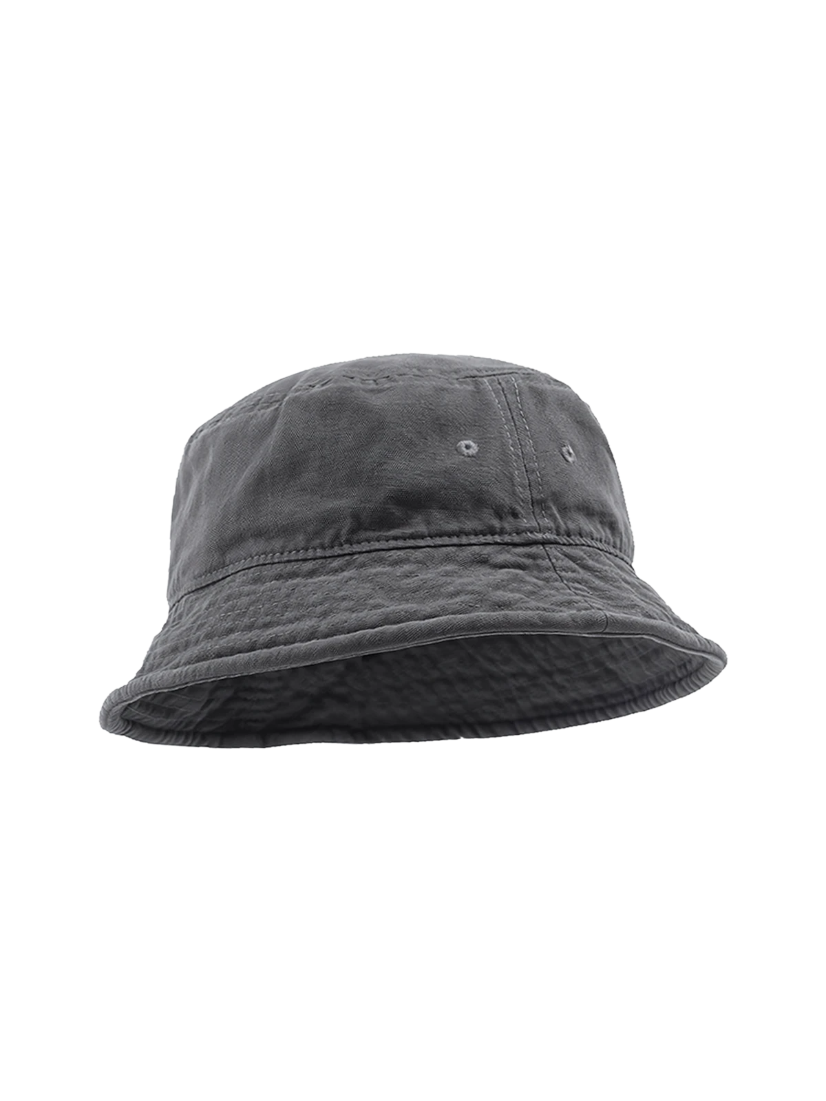 ウォッシュ加工を施したコットン素材の4色展開バケットハット