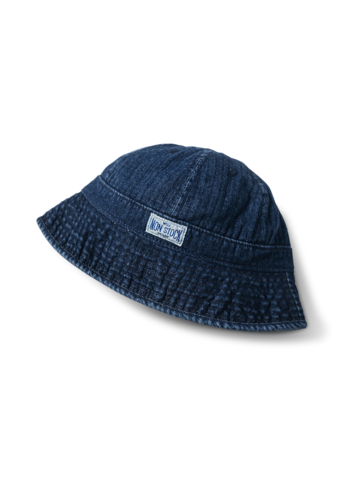 ウォッシュ加工デニムバケットハット