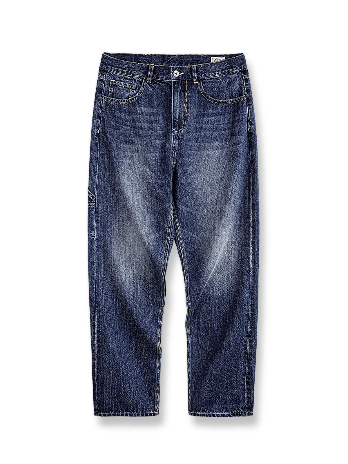 ウォッシュドデニムロガーパンツ。