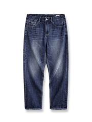 ウォッシュドデニムロガーパンツ。