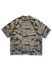 ミリタリーヴィンテージウォッシュドカモTシャツ