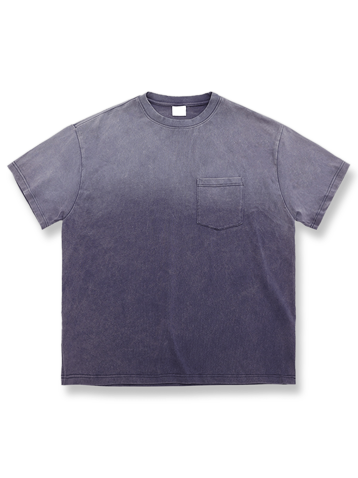 ウォッシュ加工グラデーション半袖Tシャツ。