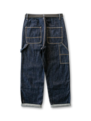 ウォッシュドニーパッチワークデニムパンツ