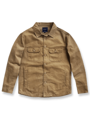 ウォッシュ加工と多ポケットが映えるワークシャツ