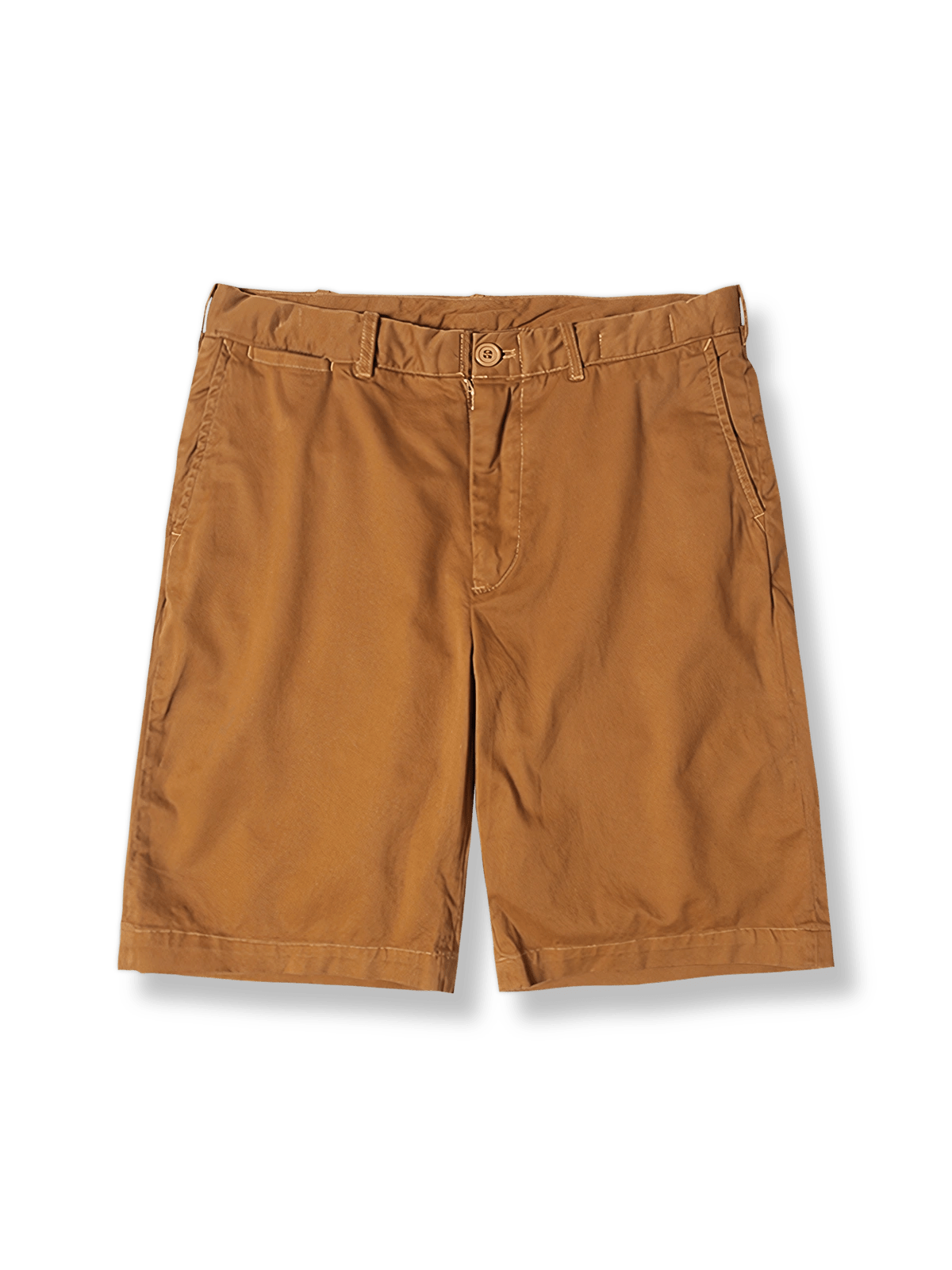 ウォッシュドサージコットンのカジュアルショーツ