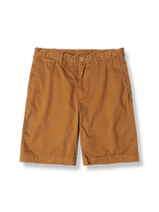 ウォッシュドサージコットンのカジュアルショーツ