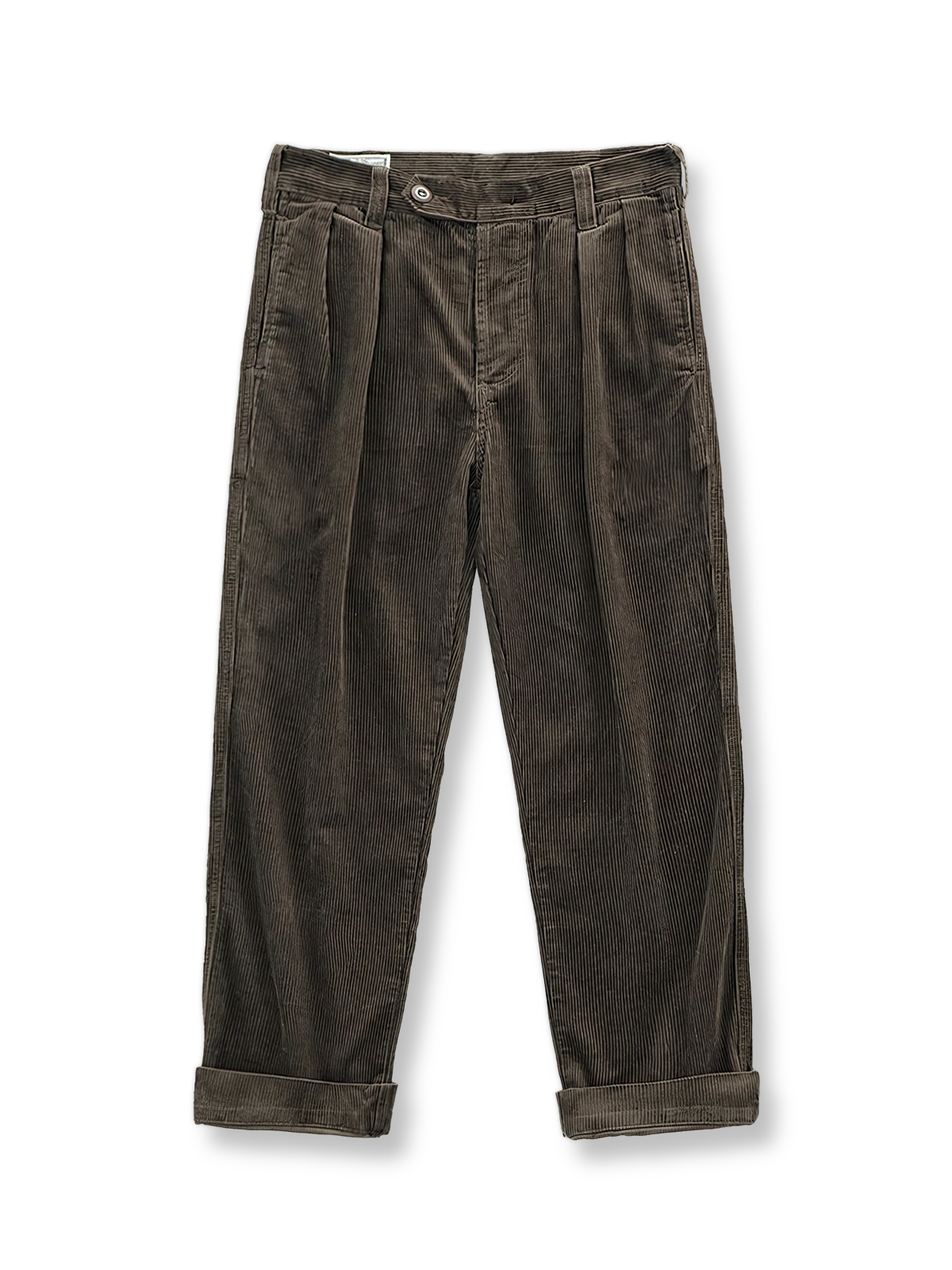 ヴィンテージ感あふれるガーメントウォッシュ加工のコーデュロイパンツ。