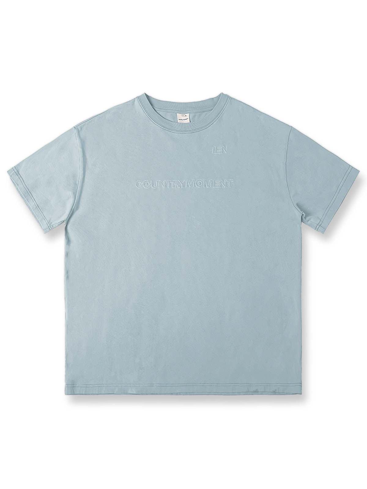 ウォッシュドヴィンテージエンブロイダリー半袖Tシャツ。