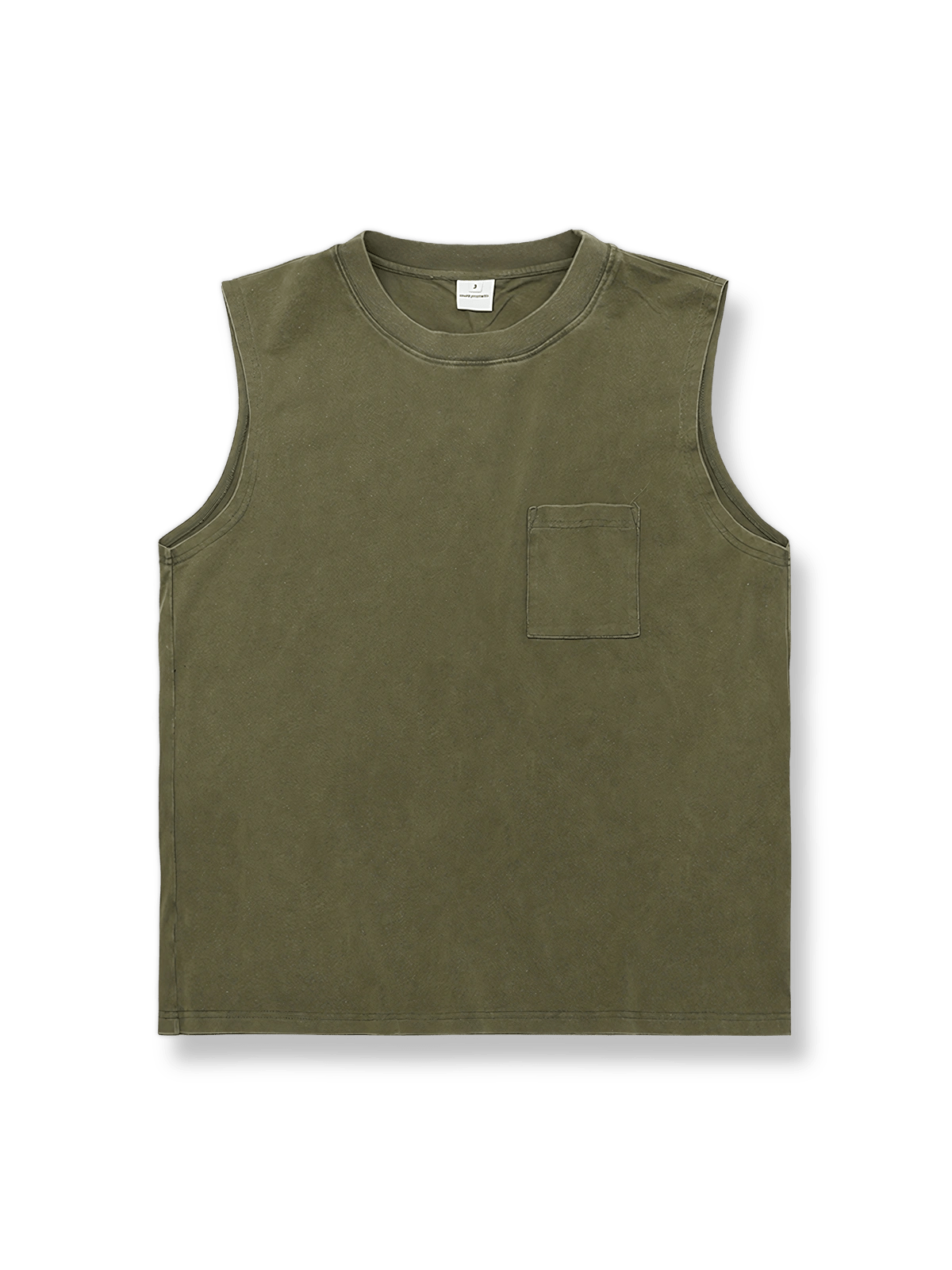 ウォッシュドヴィンテージノースリーブタンクトップ。
