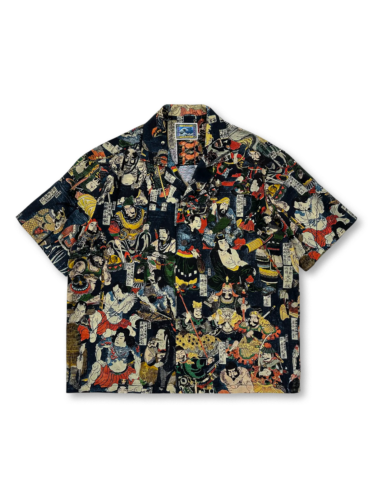水滸伝百八星浮世絵リヨセルキューバカラーシャツ