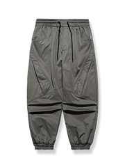 防水ポリエステルとフリース裏地、ドローコード付きパンツ