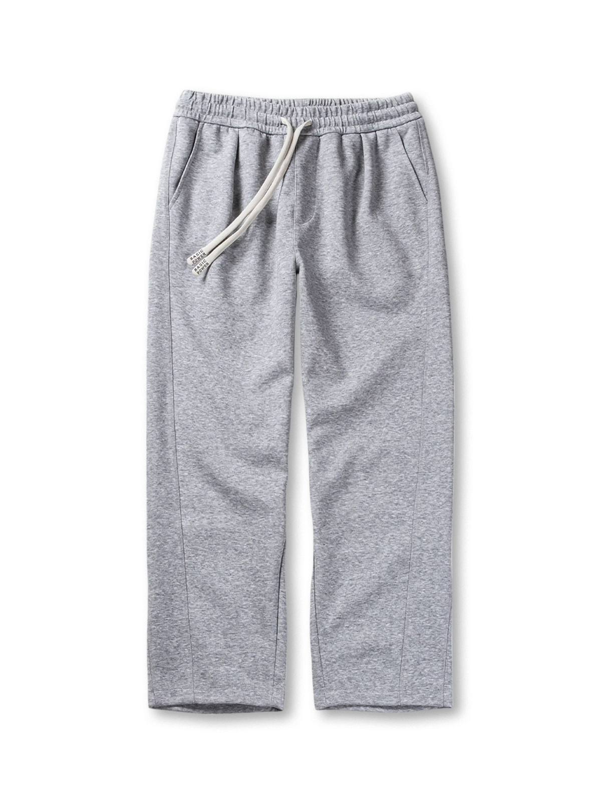 ワイドストレートシルエットのワッフル編みスウェットパンツ