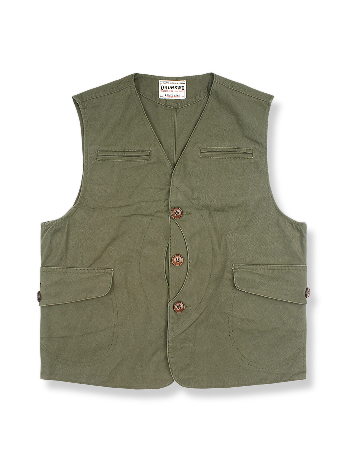 ワークスタイルコットンVネックベストの製品イメージ