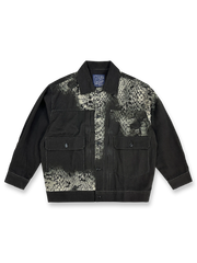 蛇柄プリントが特徴の巳年限定ヴィンテージデニムジャケット