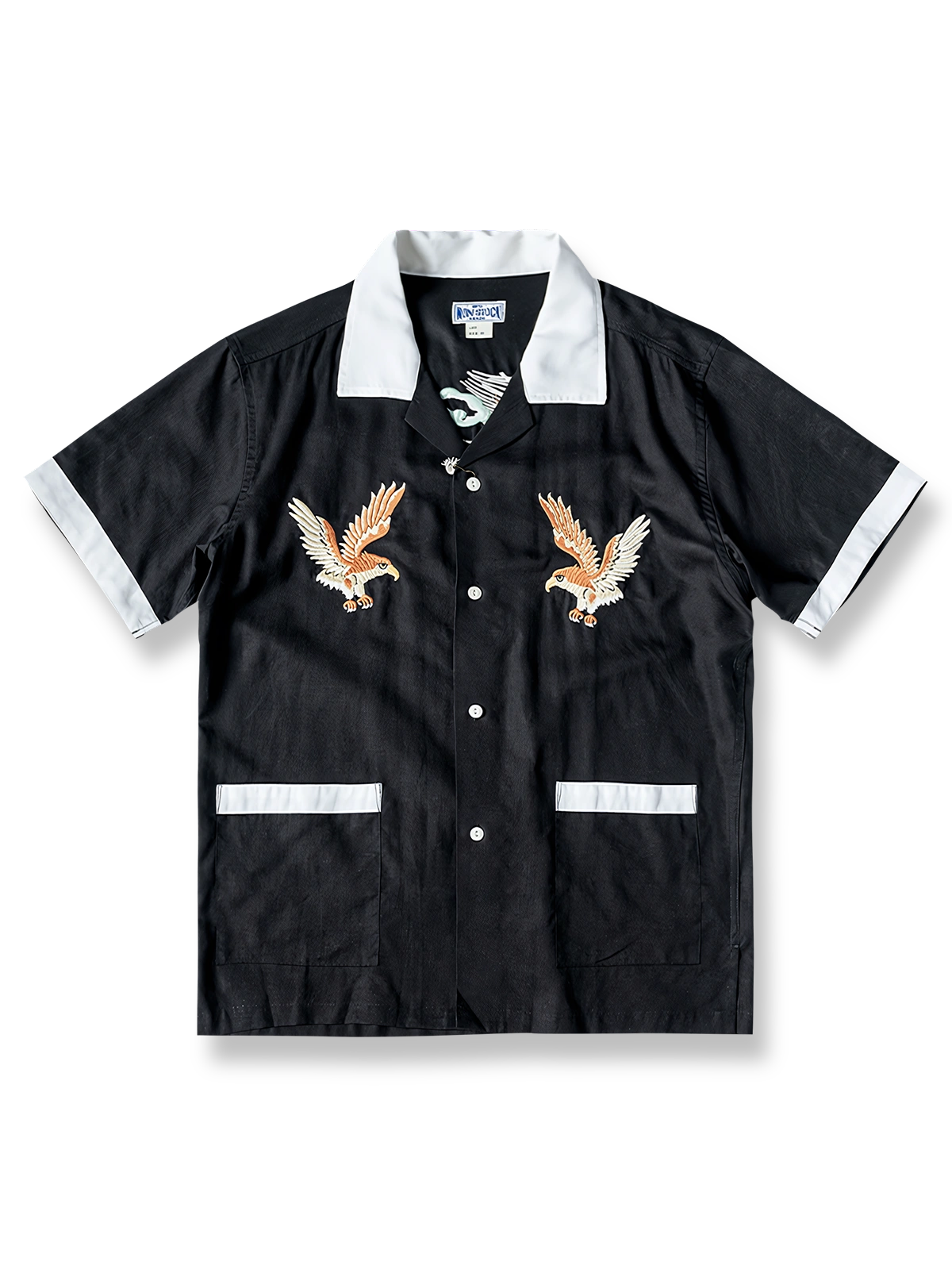 横須賀刺繍テンセル半袖シャツ