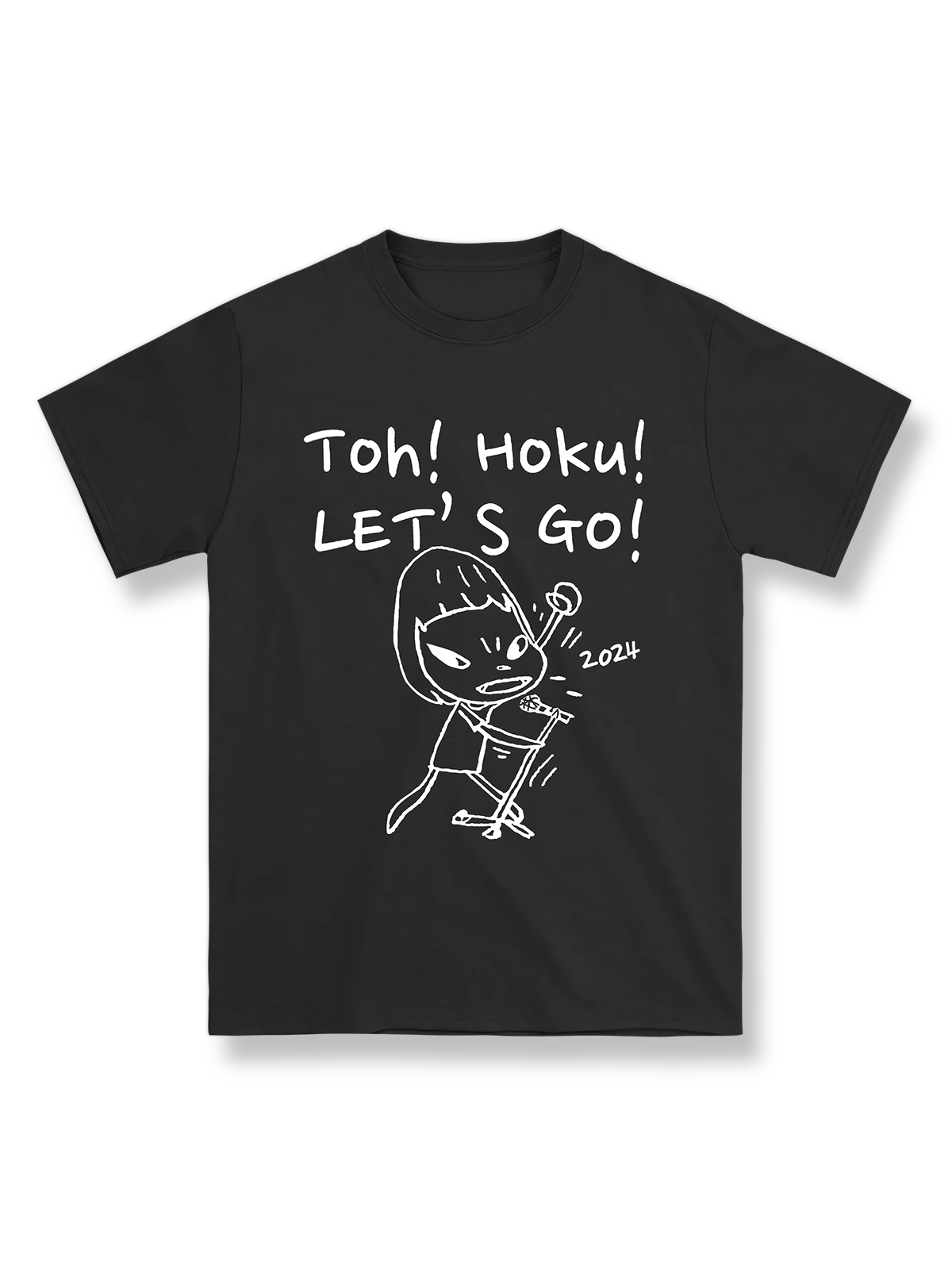  Yoshitomo Nara 奈良美智 応援プリント Tシャツの正面図