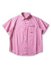 ジップポケットギンガムチェックシャツ全体像