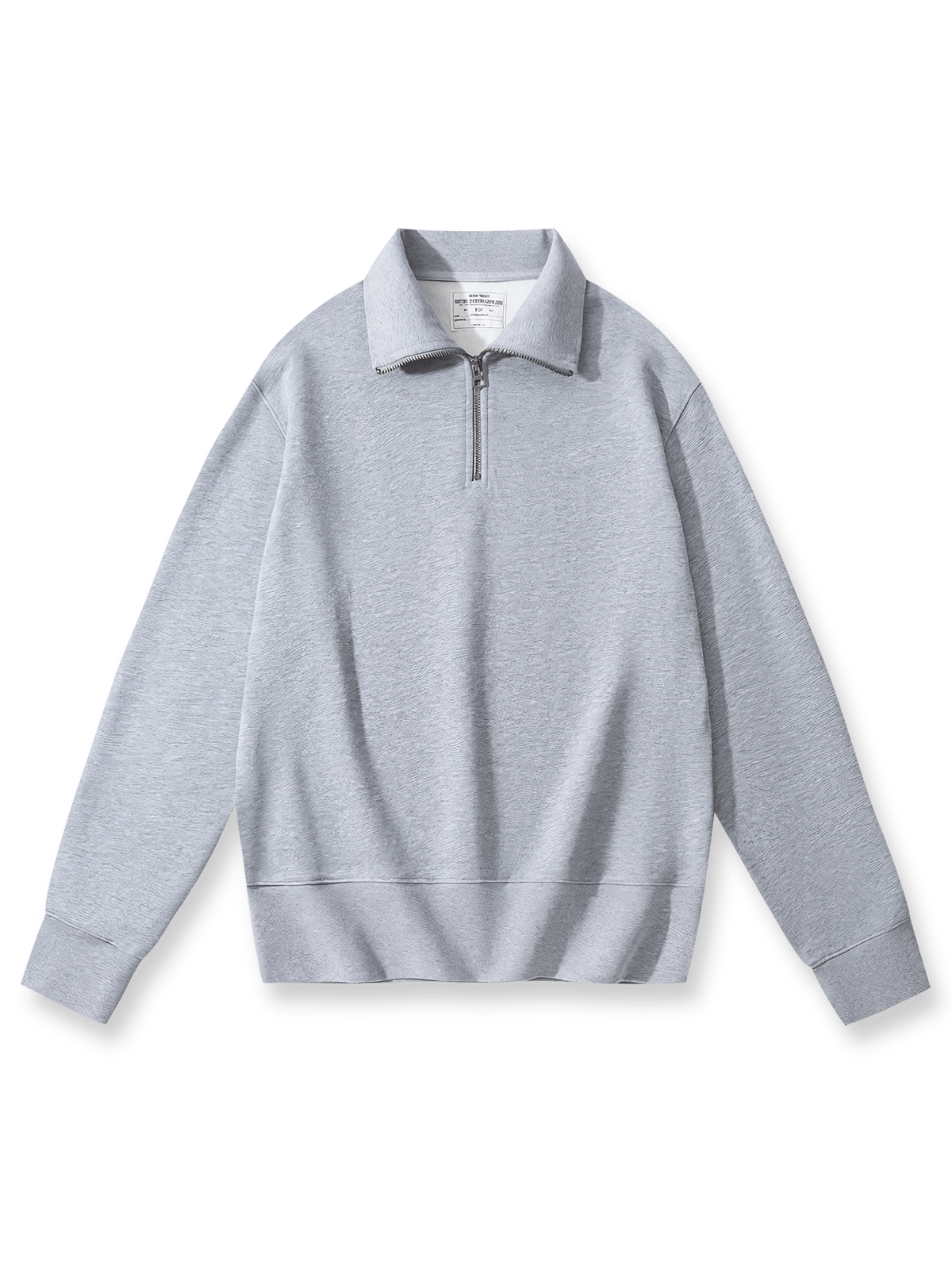 ジップアップ ポロカラー スウェットシャツ